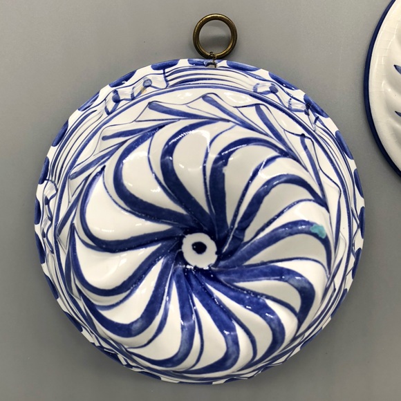 Set of 3 ABC Bassano Ceramic Hand Painted Mold Wall Hangings Italian Vintage - Picture 9 of 12